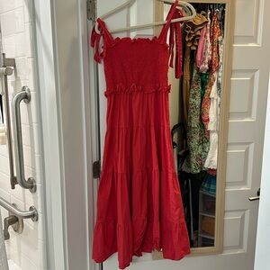Tuckernuck red maxi dress